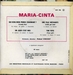 Le dos de la pochette (Maria-Cinta - Une fille méchante)