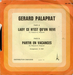 Verso de la pochette : (Gérard Palaprat - Partir en vacances)