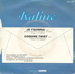 Le verso de la pochette : (Kaline - Je t'écrirai)