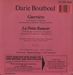 Le verso : (Darie Boutboul - Guerrière)