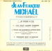 Verso : (Jean-François Michaël - J'ai tout laissé tomber)