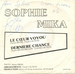 Le verso de la pochette : (Sophie Mika - Dernière chance)