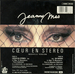 Le verso de la pochette : (Jeanne Mas - Cœur en stéréo)