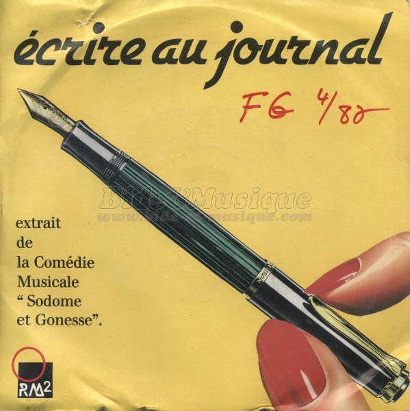 Sodome et gonesse - Écrire au journal (suite)