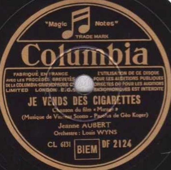 Jeanne Aubert - Je vends des cigarettes