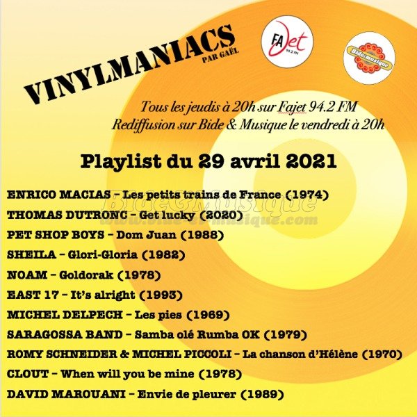 Vinylmaniacs - Emissions : Vinylmaniacs (rediffusion)