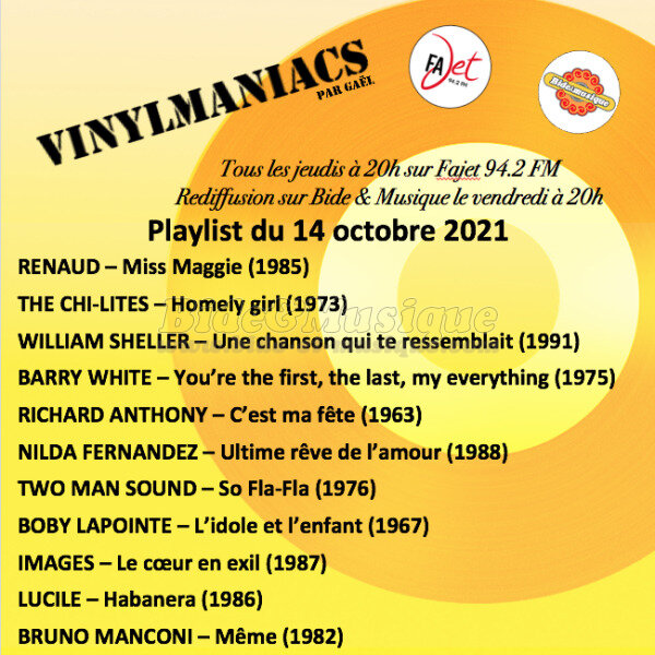 Vinylmaniacs - Emissions : Vinylmaniacs (rediffusion)