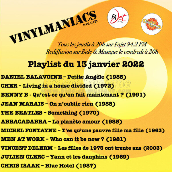 Vinylmaniacs - Emission n°197 (13 janvier 2022)