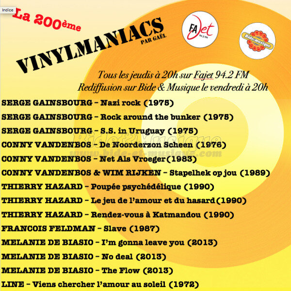 Vinylmaniacs - Emission n°200 (3 février 2022)