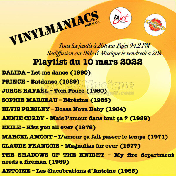 Vinylmaniacs - Emission n°204 (10 mars 2022)