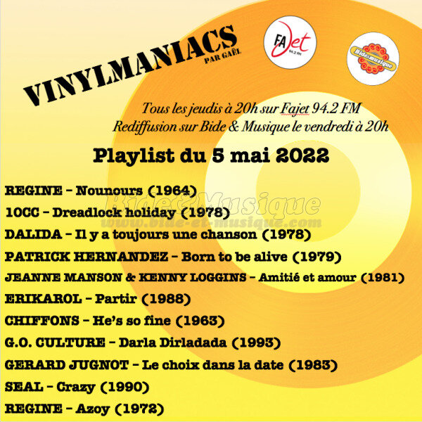 Vinylmaniacs - Emission n°211 (5 mai 2022)