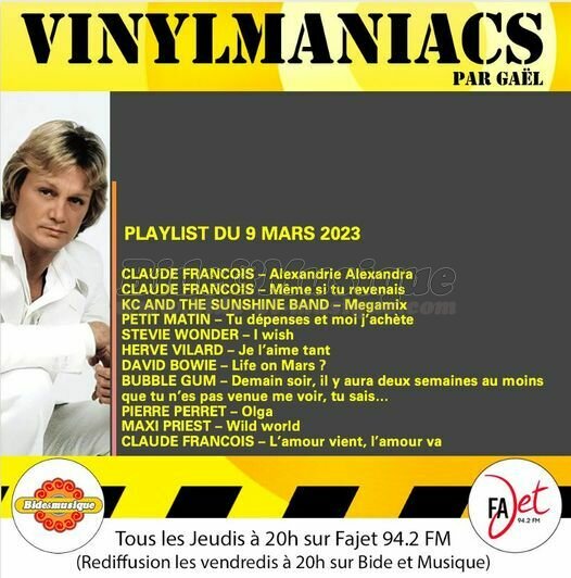 Vinylmaniacs - Emission n°251 (9 mars 2023)