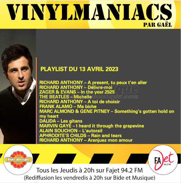 Vinylmaniacs - Emission n°255 (13 avril 2023)