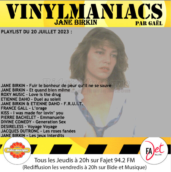Vinylmaniacs - Emission n°269 (20 juillet 2023)