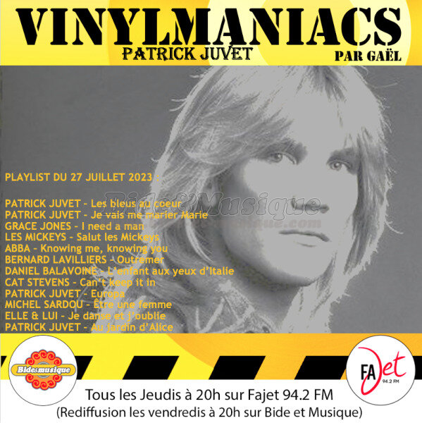 Vinylmaniacs - Emission n°270 (27 juillet 2023)