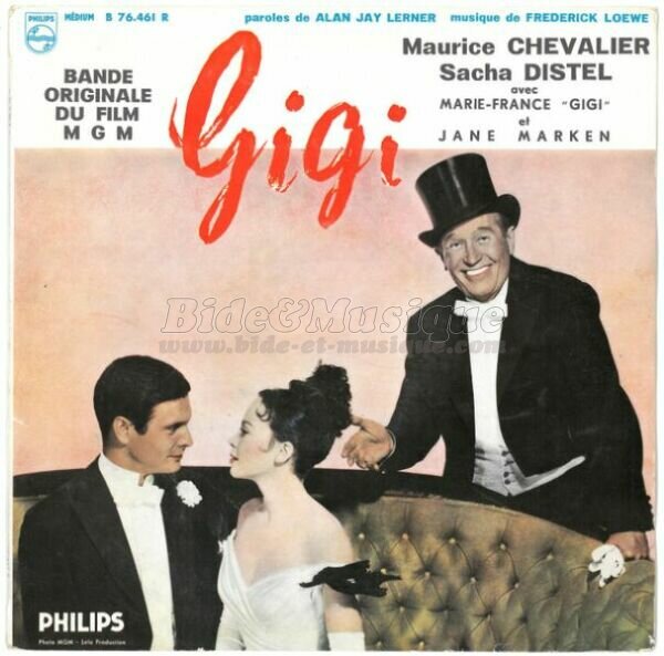 Maurice Chevalier et Sacha Distel - Années cinquante