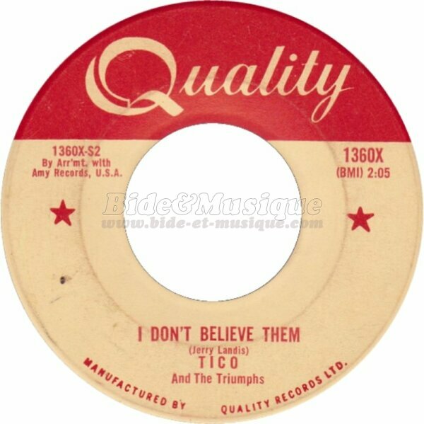 Tico and the Triumphs - I don't believe them