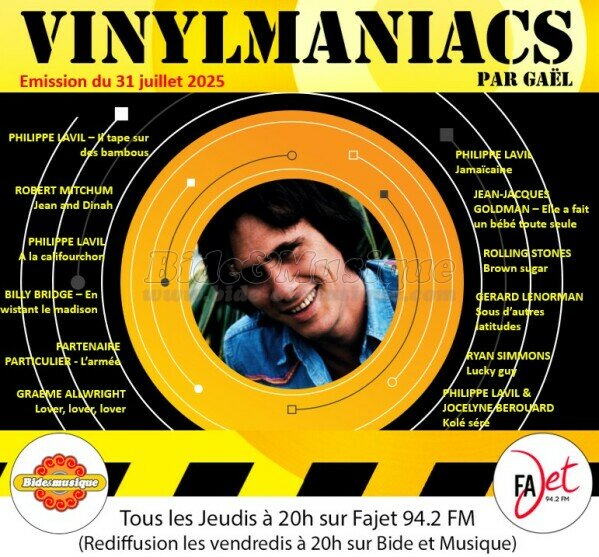 Vinylmaniacs - Emission n°355 (31 juillet 2025)