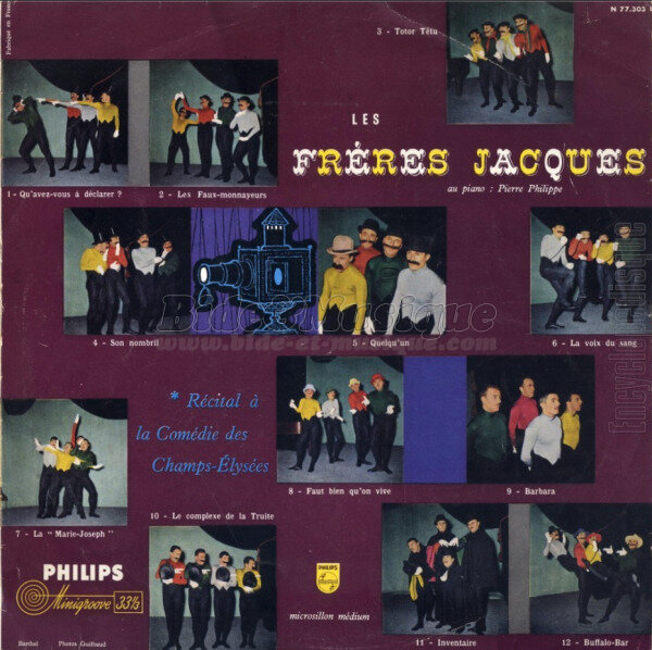 Frères Jacques, Les - Années cinquante