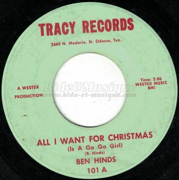 Ben Hinds - All I want for Christmas (Is a go-go girl)