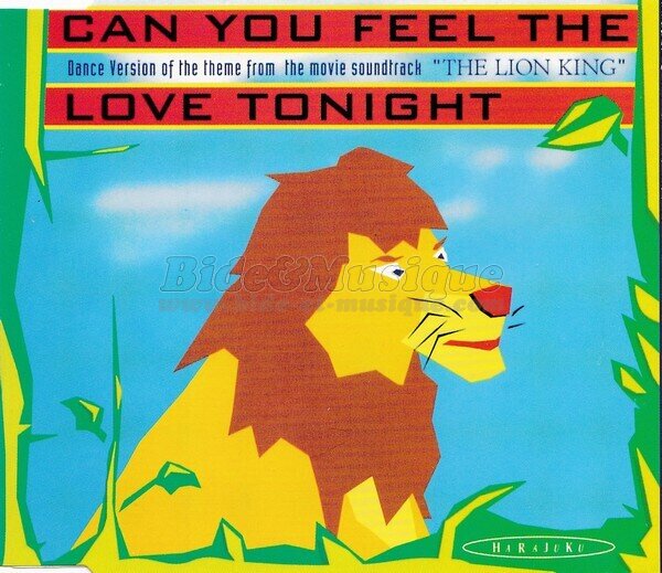 Harajuku - Can you feel the love tonight (Dance Radio Version)