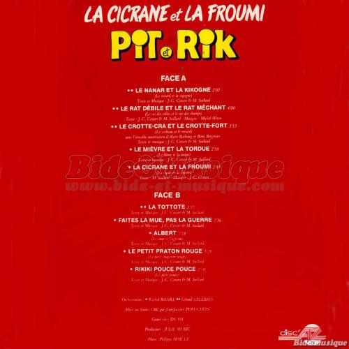 Pit et Rik - Guerre et Paix sur Bide et Musique
