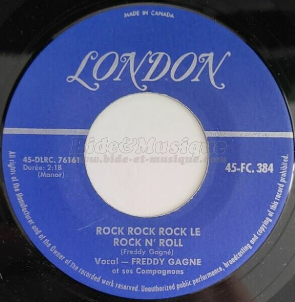 Freddy Gagné - Rock, rock, rock le rock'n'roll