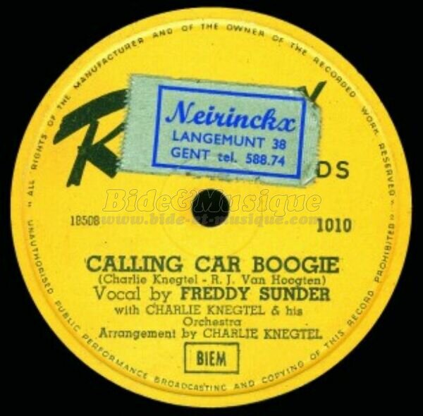 Freddy Sunder - Calling car boogie