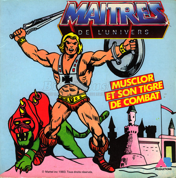 Les Maîtres de l'Univers - Musclor et son tigre de combat face A