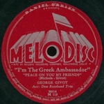 George Givot - I'm the Greek ambassador (Peace on you my friends)