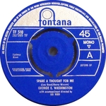George E. Washington - Spare a thought for me